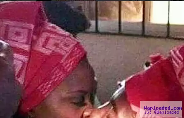 Photo Of Nigerian Couple Kissing Deeply At Their Traditional Wedding Breaks The Internet…Lol (See Photos)